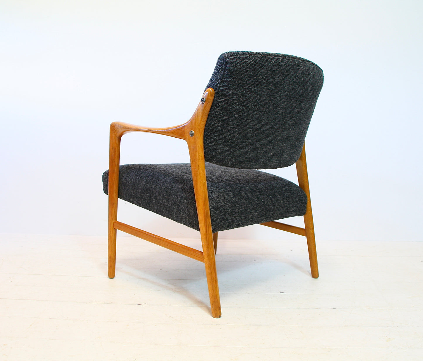 SOLD - Swedish Solid Oak Armchair by Bröderna Andersson - c.1960