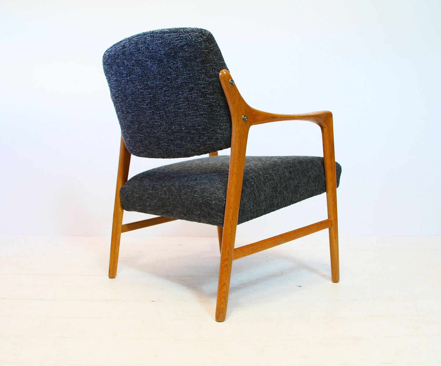 SOLD - Swedish Solid Oak Armchair by Bröderna Andersson - c.1960