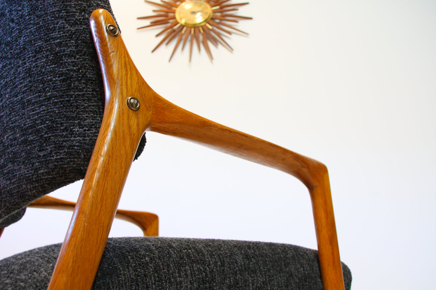 SOLD - Swedish Solid Oak Armchair by Bröderna Andersson - c.1960