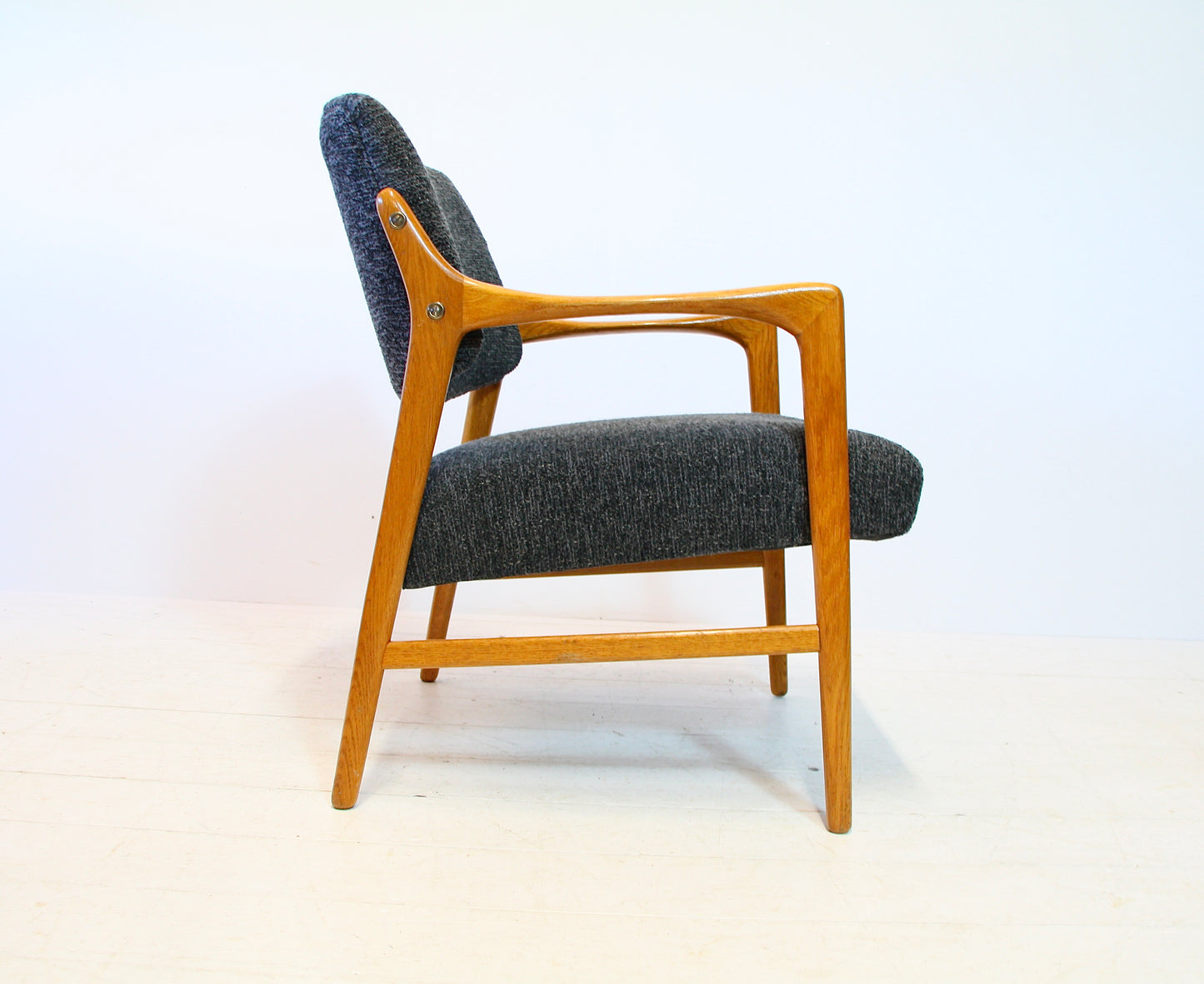 SOLD - Swedish Solid Oak Armchair by Bröderna Andersson - c.1960