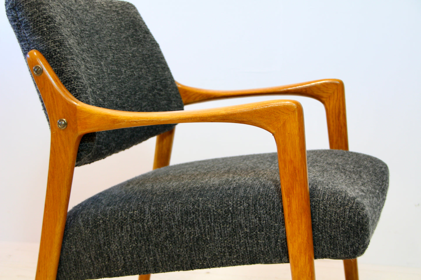 SOLD - Swedish Solid Oak Armchair by Bröderna Andersson - c.1960