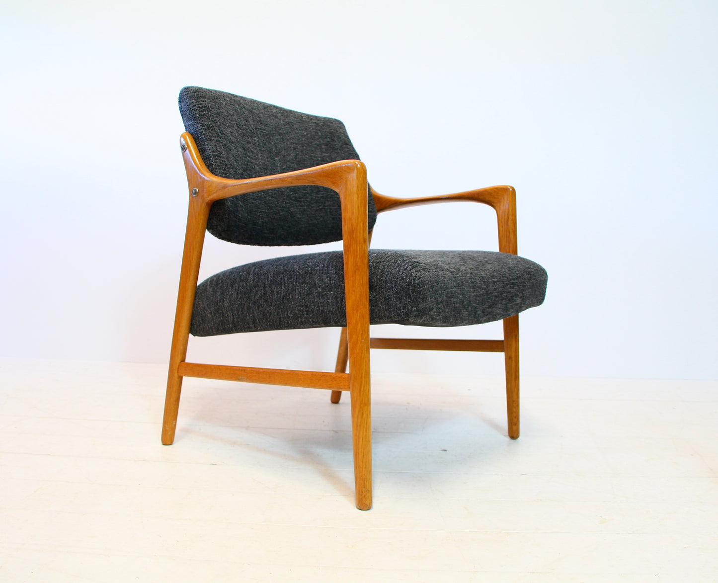 SOLD - Swedish Solid Oak Armchair by Bröderna Andersson - c.1960
