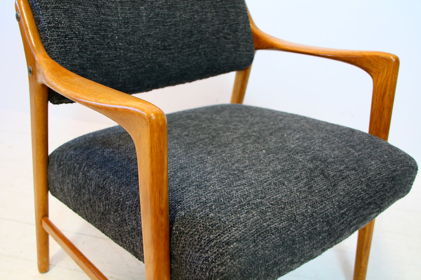 SOLD - Swedish Solid Oak Armchair by Bröderna Andersson - c.1960