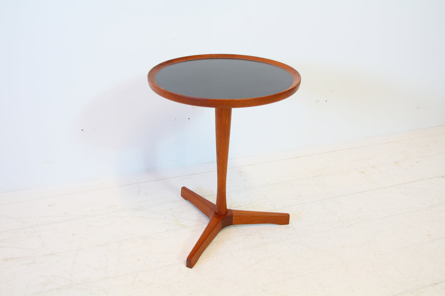 Hans C. Andersen Teak & Melamine Pedestal Side Table by Artex c.1960