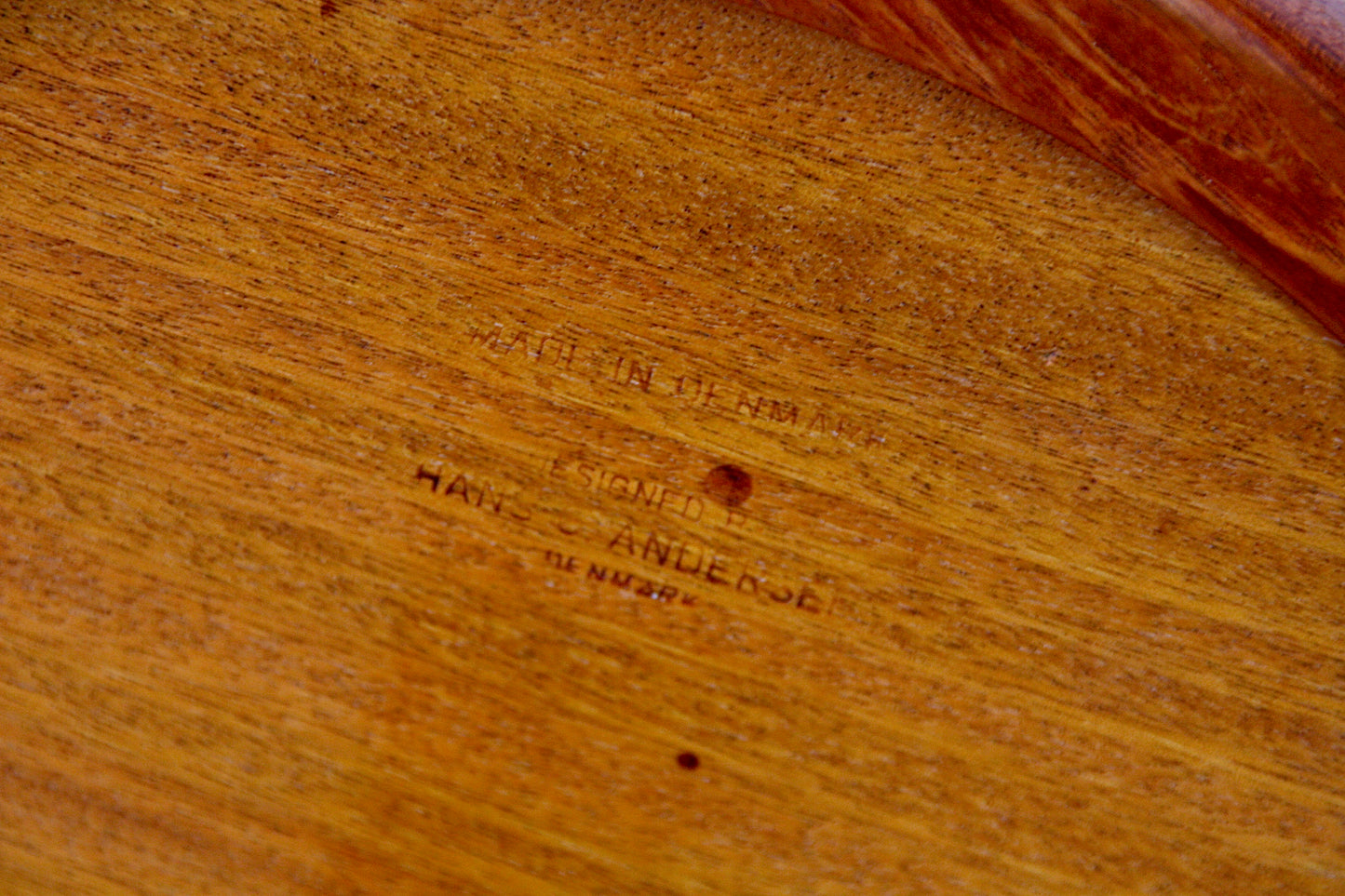 Hans C. Andersen Teak & Melamine Pedestal Side Table by Artex c.1960