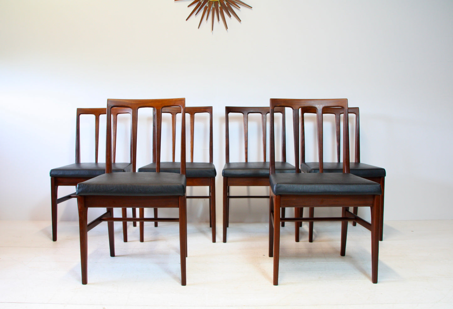 SOLD - 6 Mid Century Dining Chairs by Younger c.1960