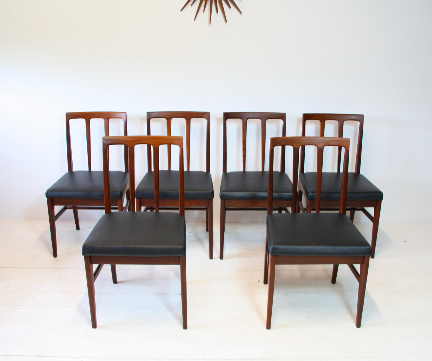 SOLD - 6 Mid Century Dining Chairs by Younger c.1960