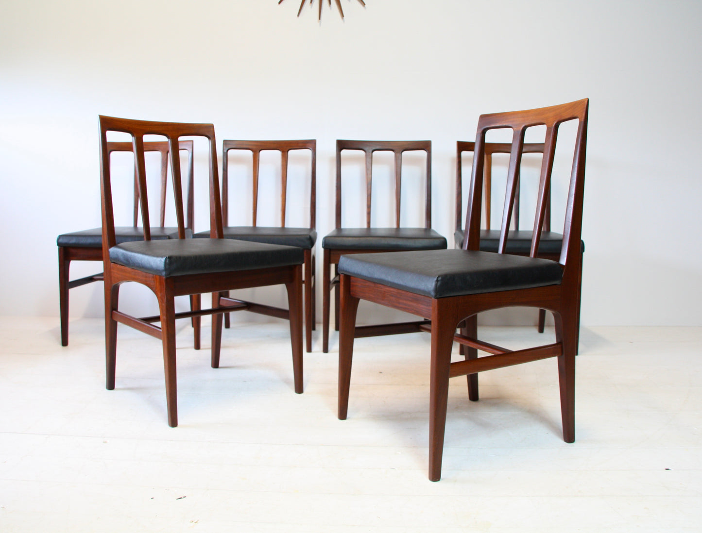 SOLD - 6 Mid Century Dining Chairs by Younger c.1960