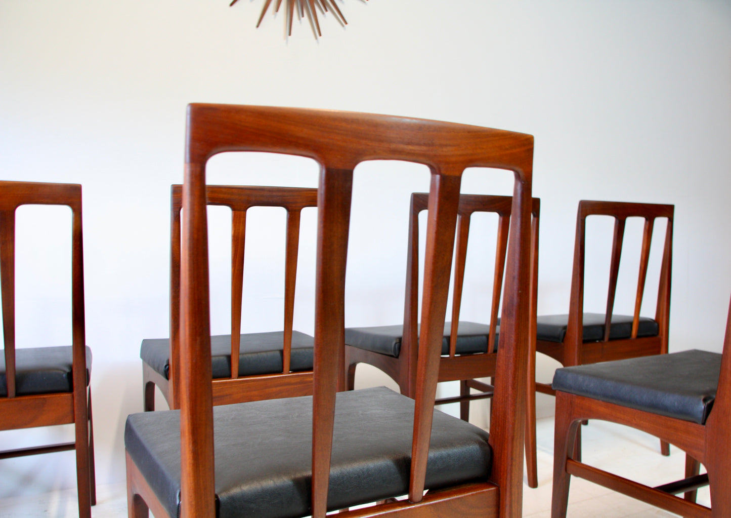 SOLD - 6 Mid Century Dining Chairs by Younger c.1960