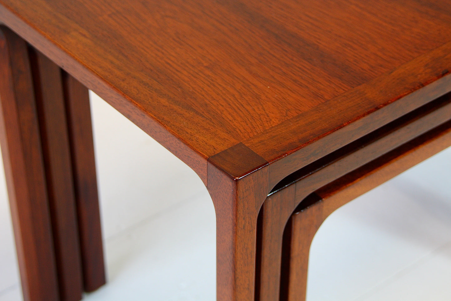 Nest of 3 Rosewood Interlocking Tables by Kai Kristiansen 1965