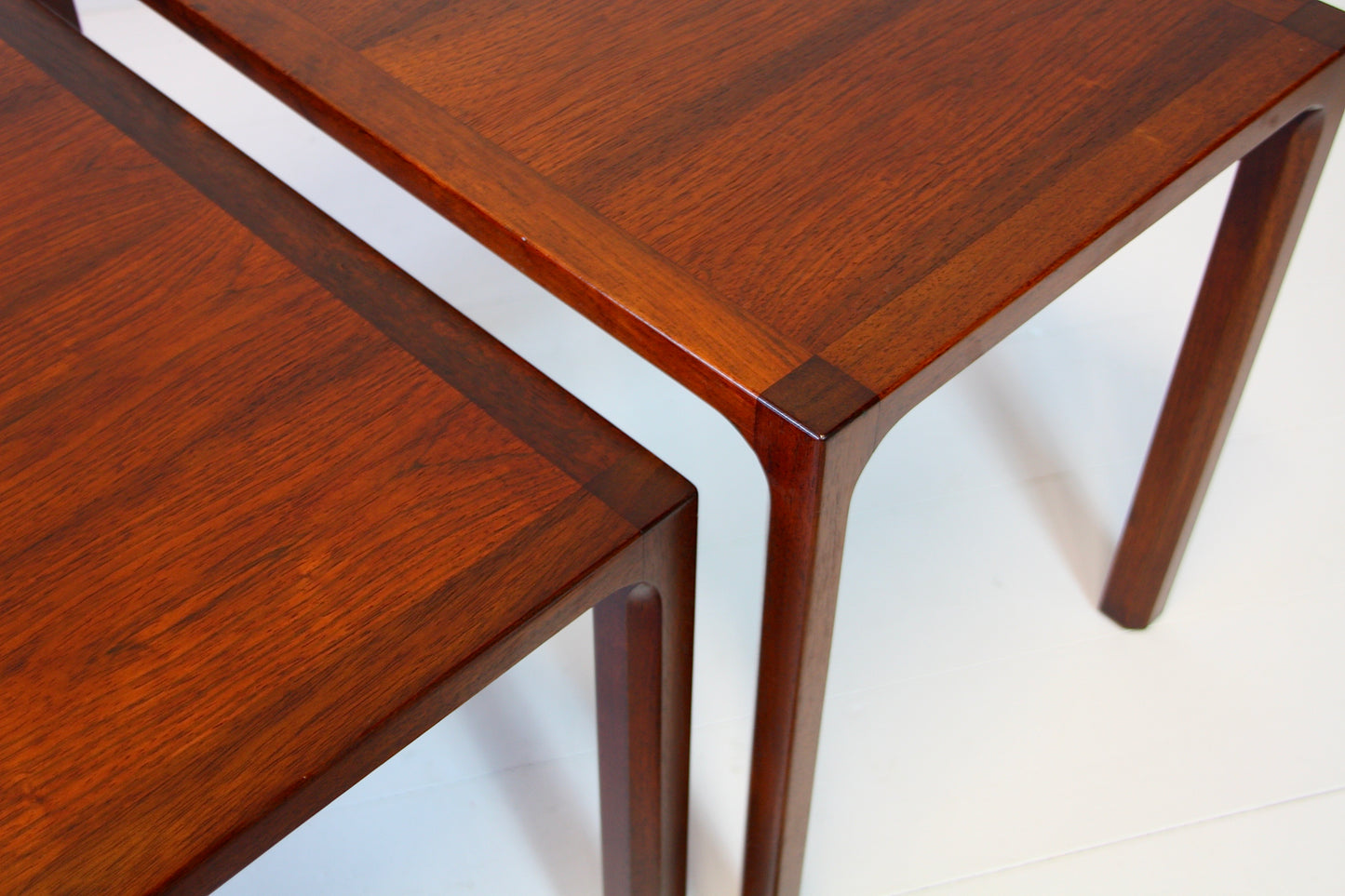 Nest of 3 Rosewood Interlocking Tables by Kai Kristiansen 1965