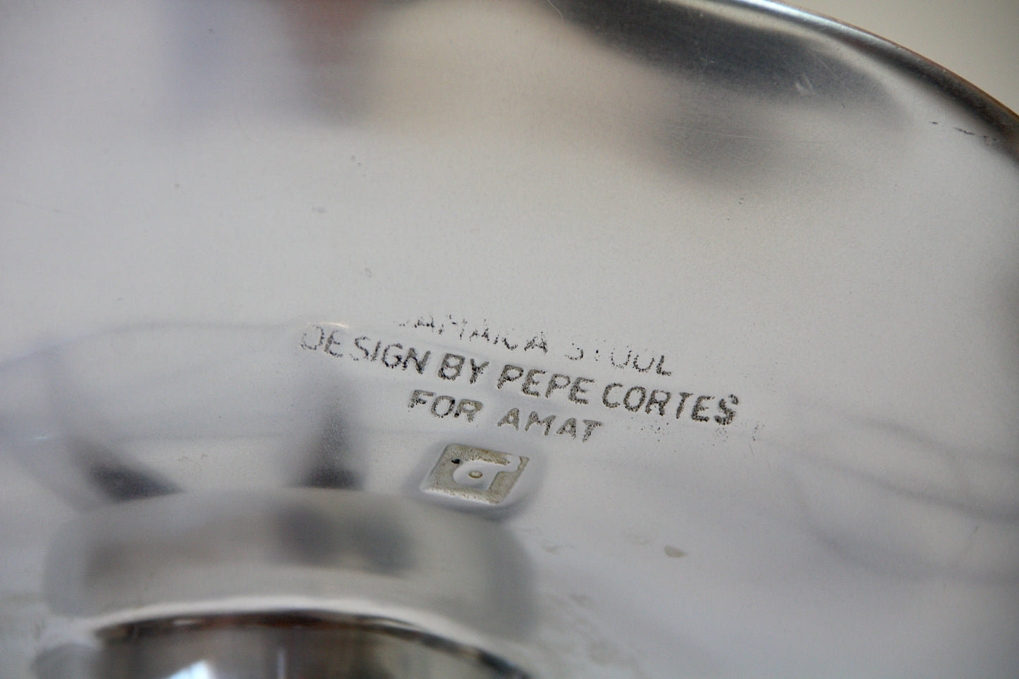 Pair of Aluminium & Chrome Jamaica Stools by Pepe Cortes for Amat - Spain
