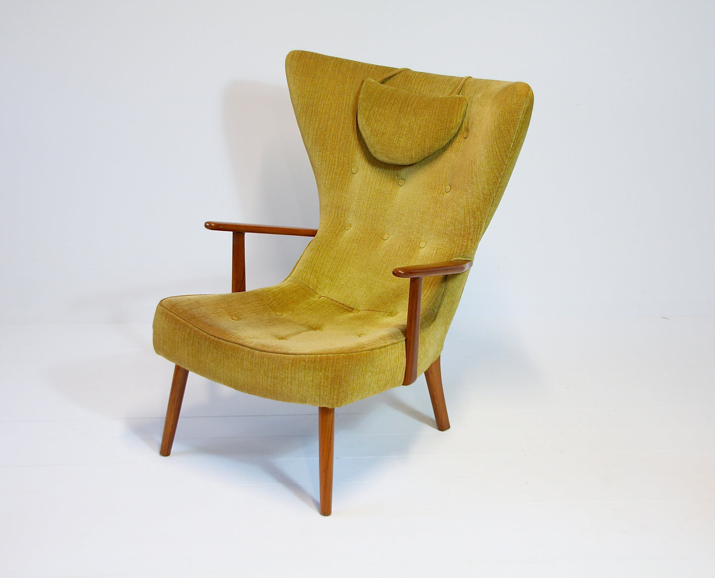 SOLD - Danish Mid Century Teak Armchair