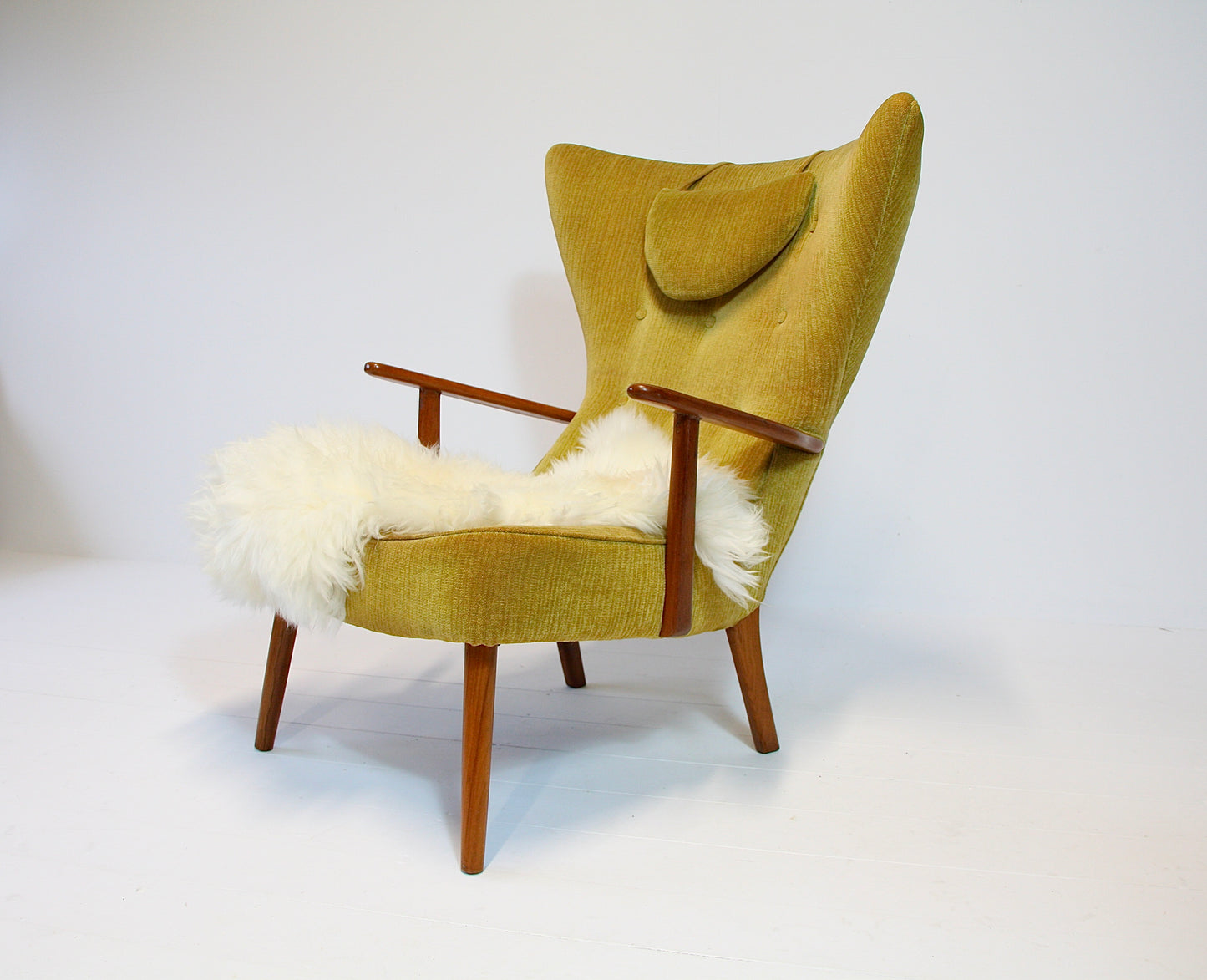 SOLD - Danish Mid Century Teak Armchair