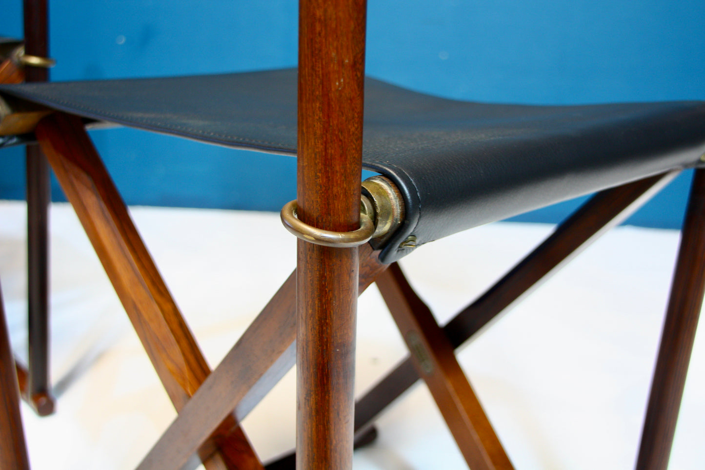 Mogens Koch MK41 Solid Rosewood & Leather Folding Chairs for Interna