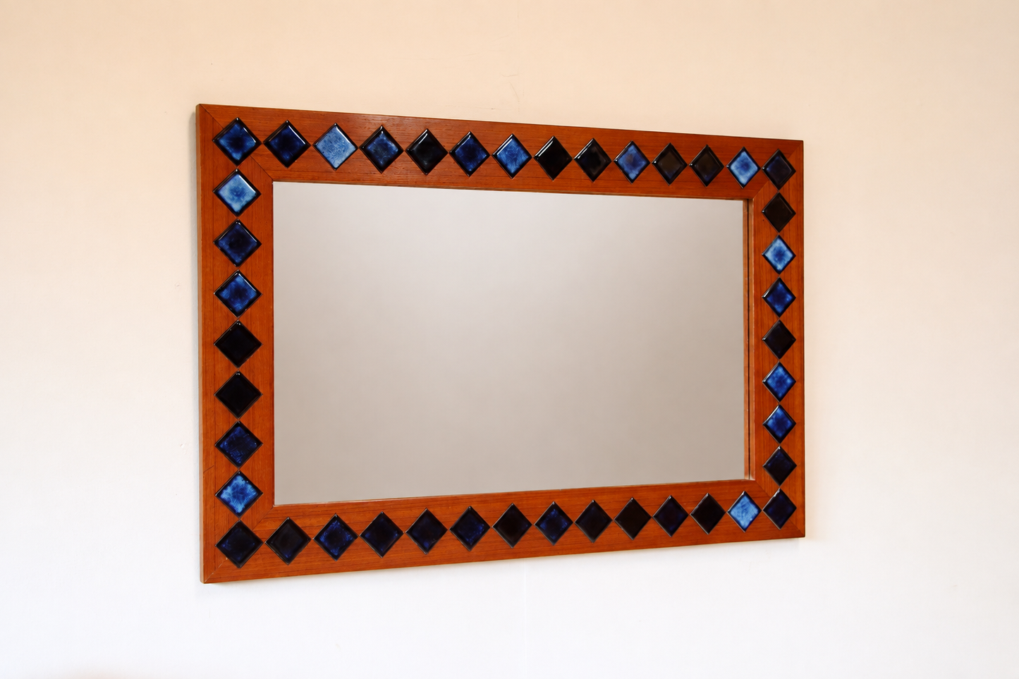 Vintage Danish Mirror by Lars Larsen c.1960