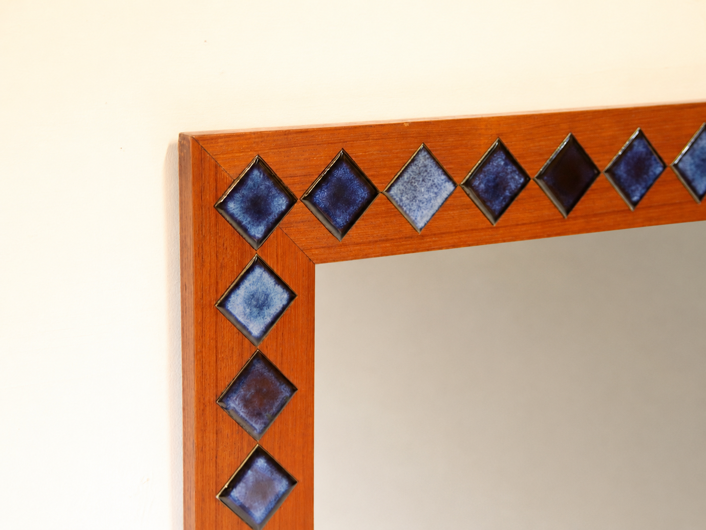 Vintage Danish Mirror by Lars Larsen c.1960