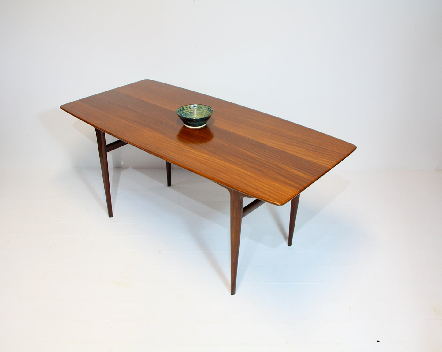SOLD - Solid Afromosia Vintage Dining Table by Younger c.1960