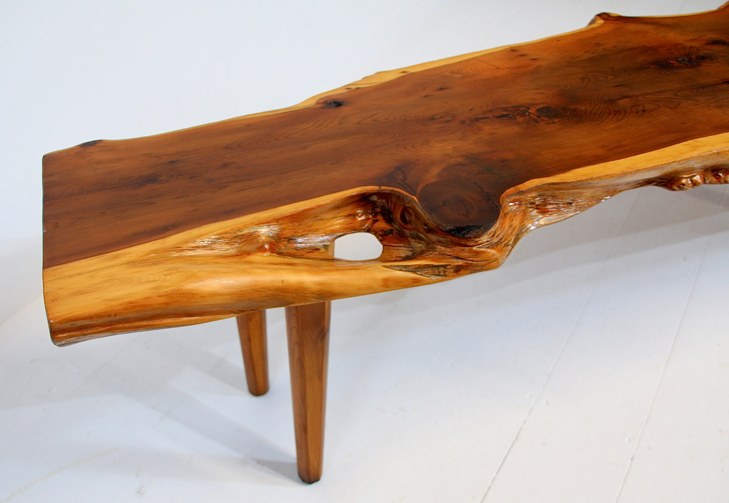 Reynolds of Ludlow Live Edge Coffee Table - Yew c.1960