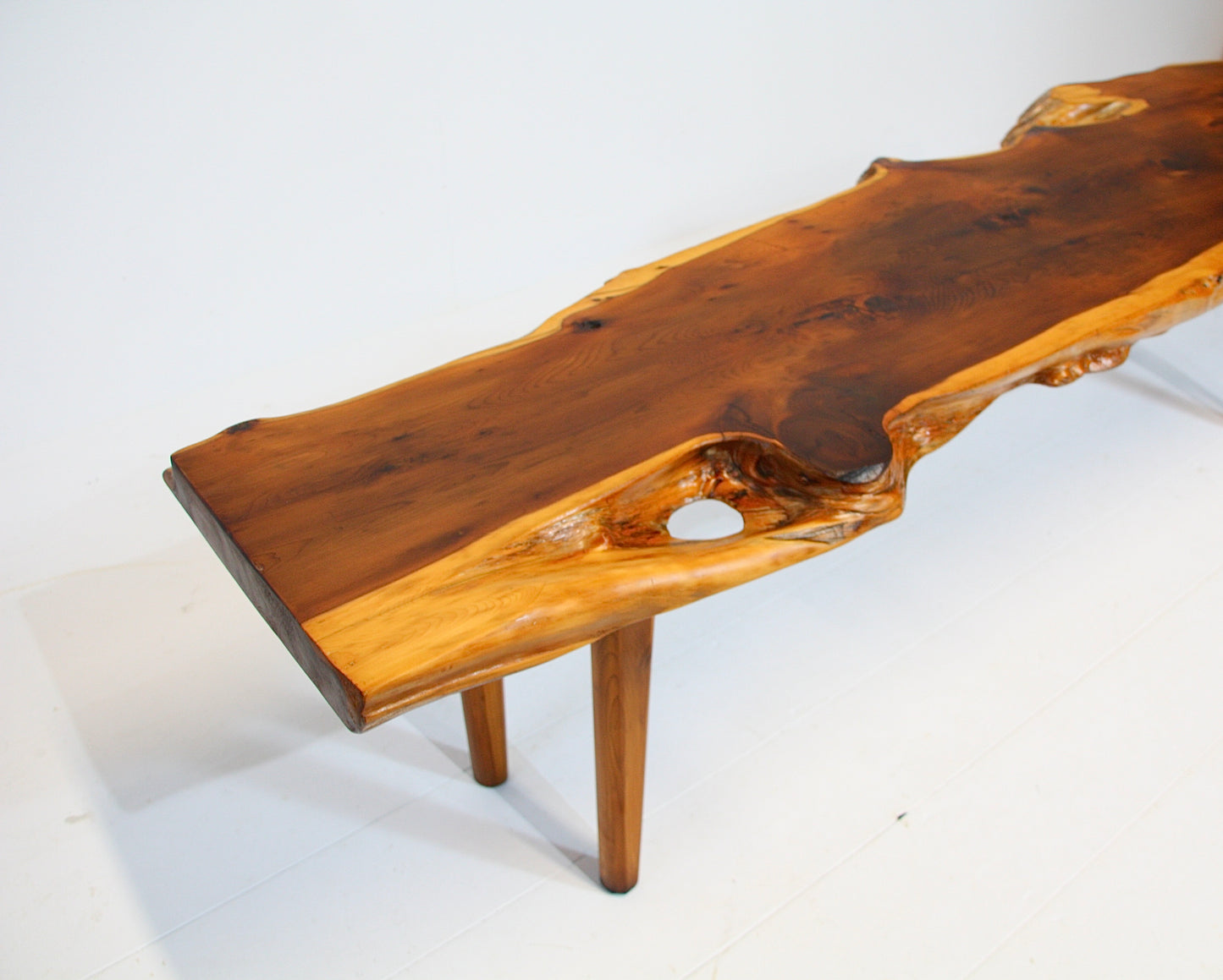 Reynolds of Ludlow Live Edge Coffee Table - Yew c.1960