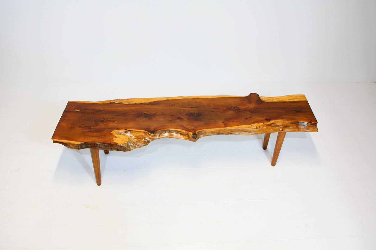 Reynolds of Ludlow Live Edge Coffee Table - Yew c.1960