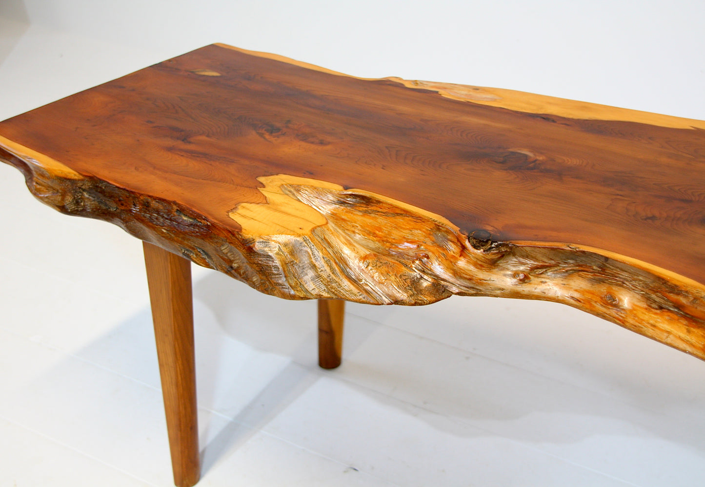 Reynolds of Ludlow Live Edge Coffee Table - Yew c.1960