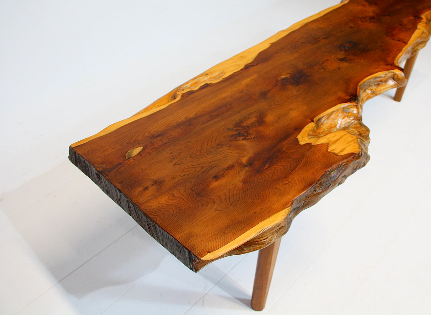 Reynolds of Ludlow Live Edge Coffee Table - Yew c.1960