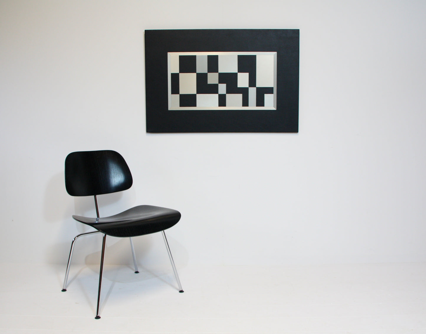 Abstract Aluminium and Vinyl Artwork by B.A Moseley 1977