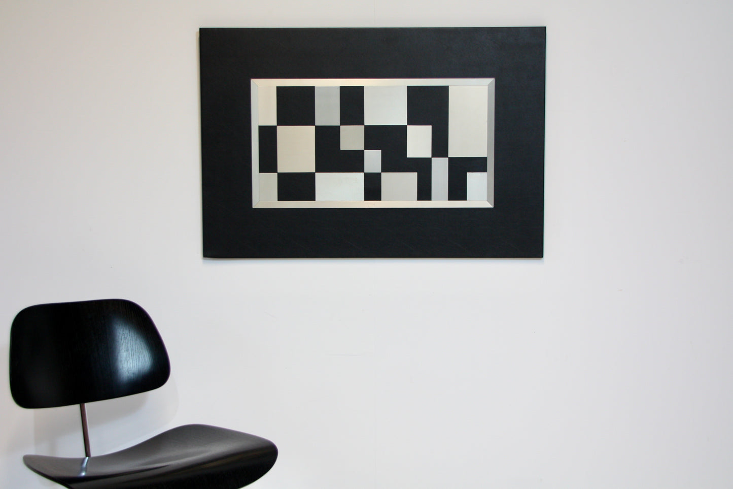 Abstract Aluminium and Vinyl Artwork by B.A Moseley 1977