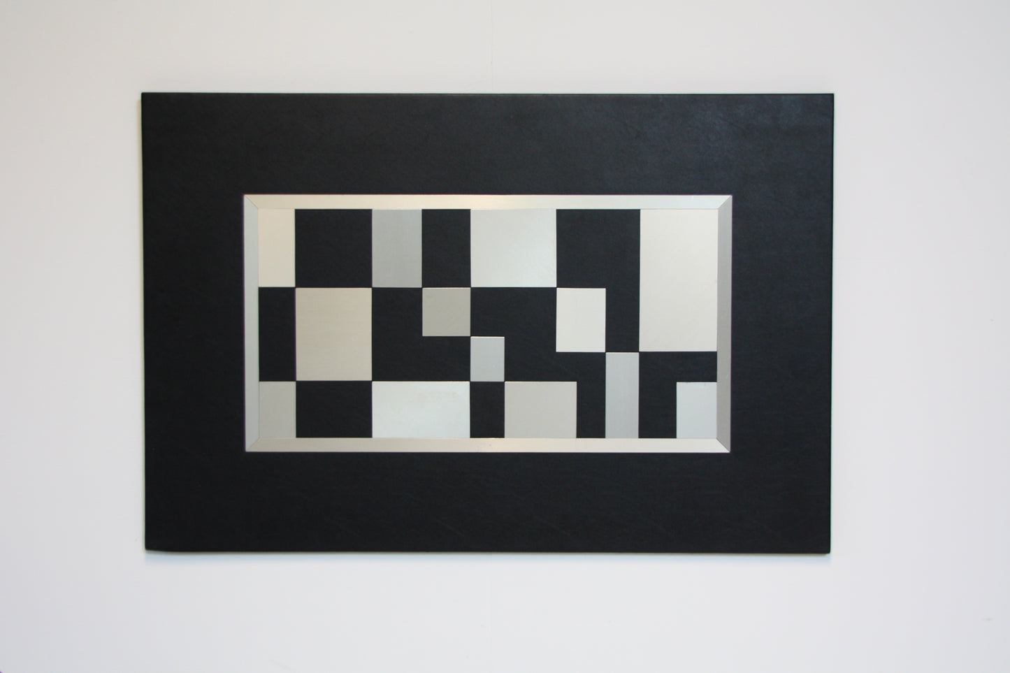 Abstract Aluminium and Vinyl Artwork by B.A Moseley 1977