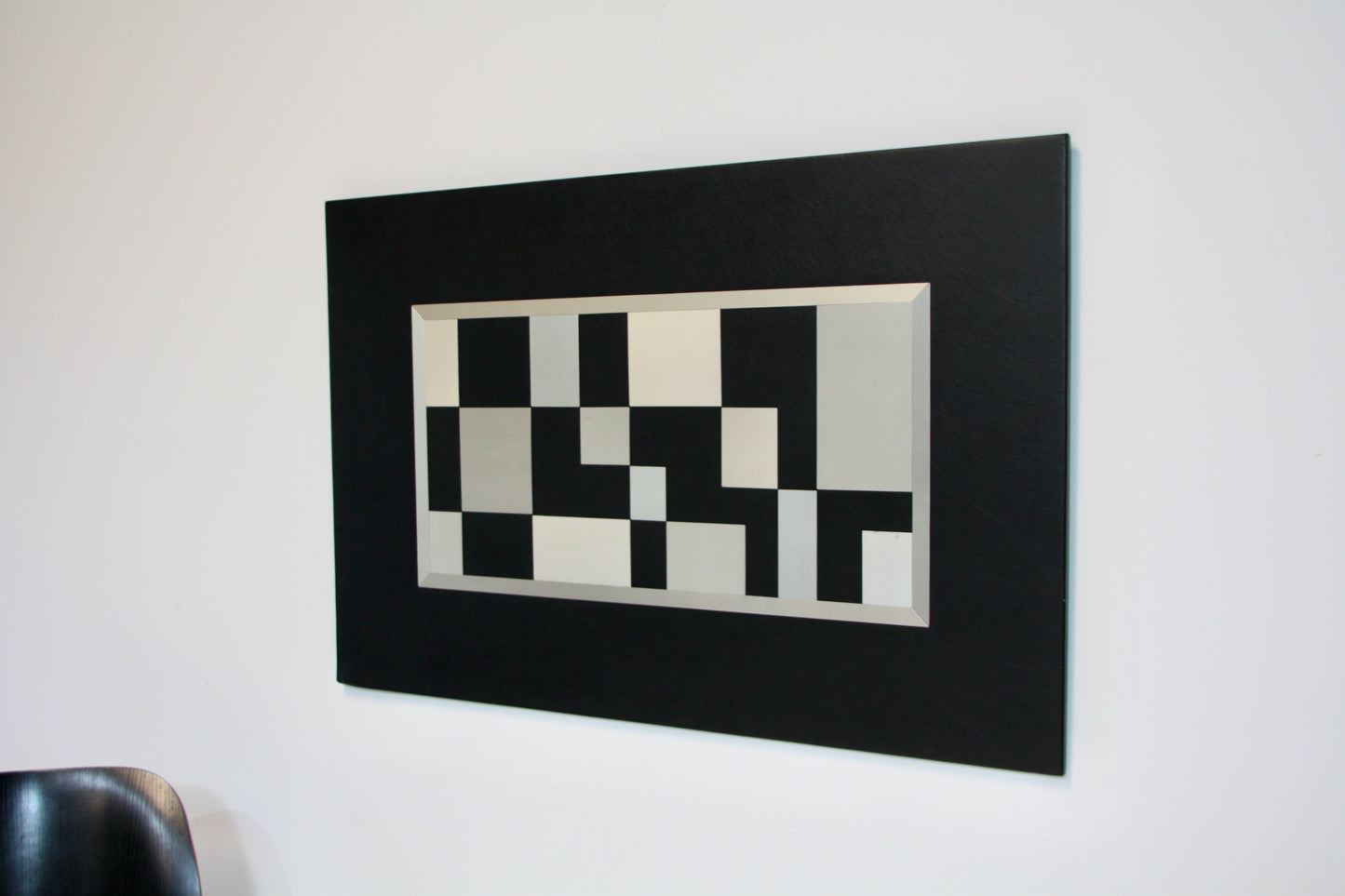 Abstract Aluminium and Vinyl Artwork by B.A Moseley 1977