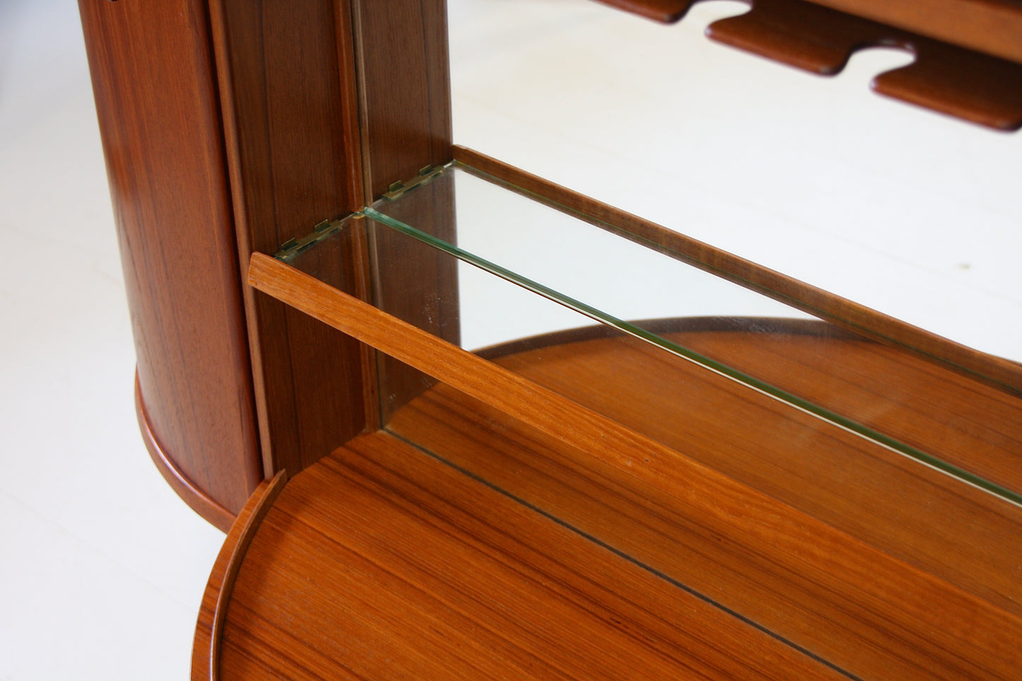SOLD - Norwegian Revolving Corner Drinks Cabinet - Teak, 1960s