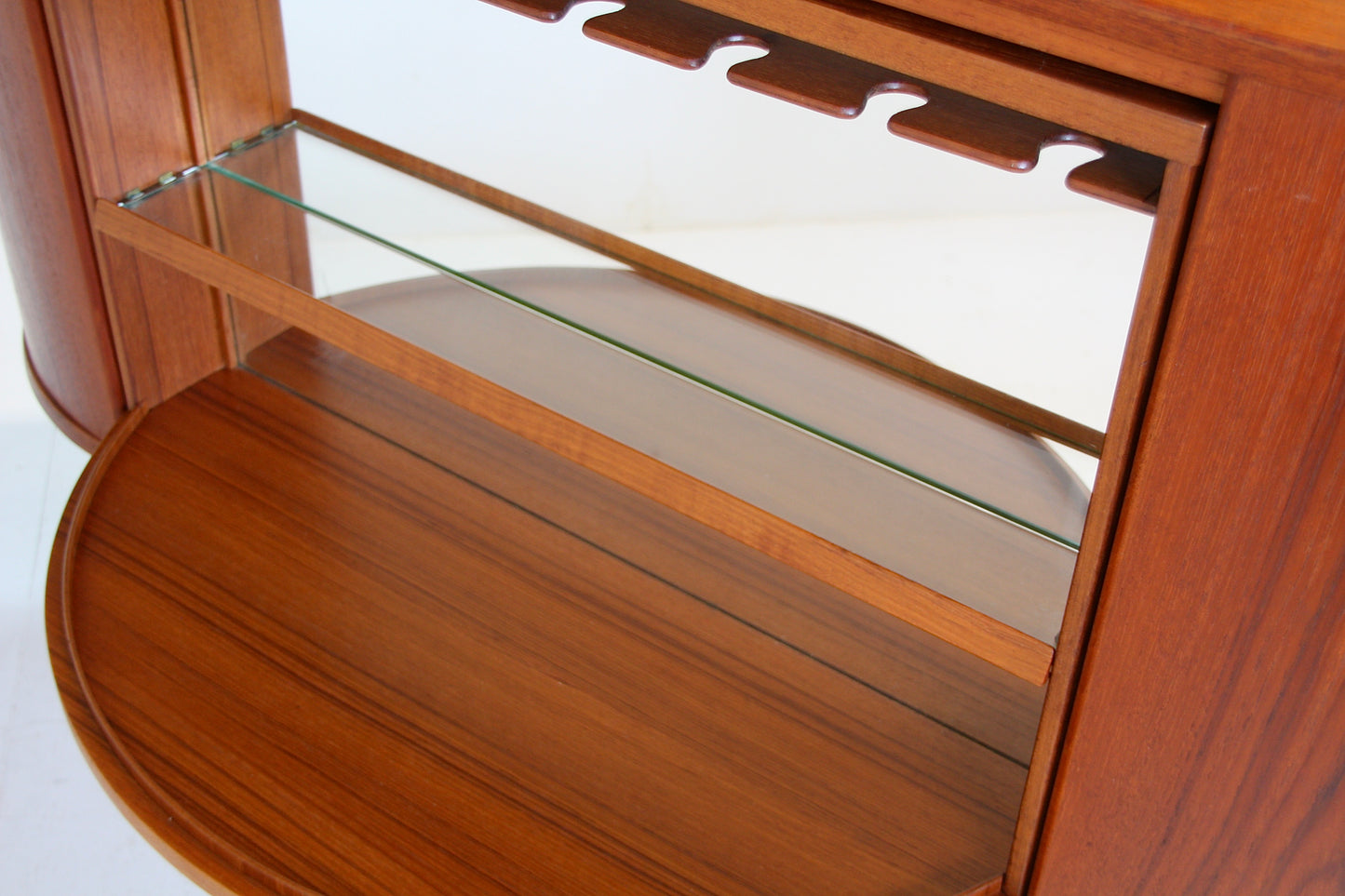 SOLD - Norwegian Revolving Corner Drinks Cabinet - Teak, 1960s