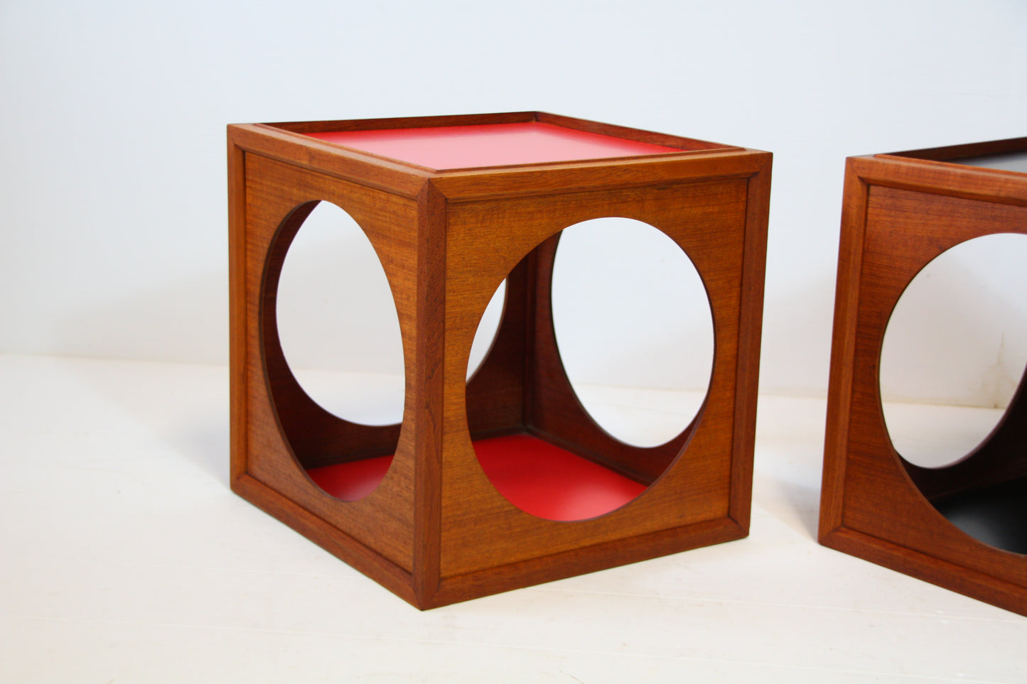 SOLD - Vintage Japanese Hako Tables by Yoshiteru Hara - Teak 1967