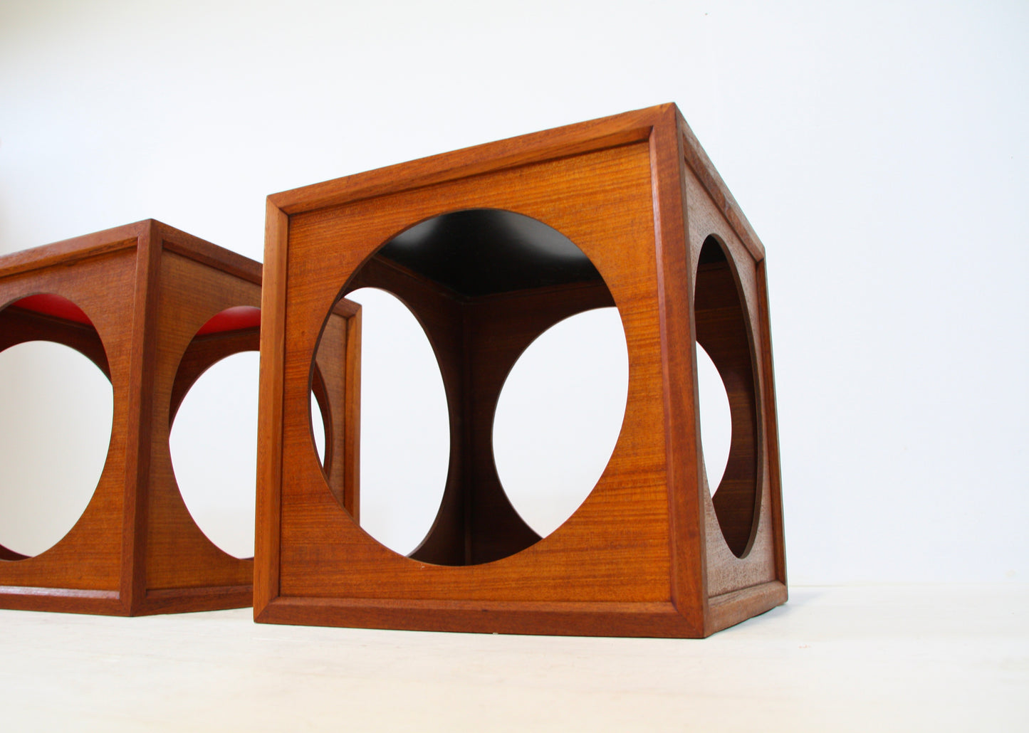 SOLD - Vintage Japanese Hako Tables by Yoshiteru Hara - Teak 1967
