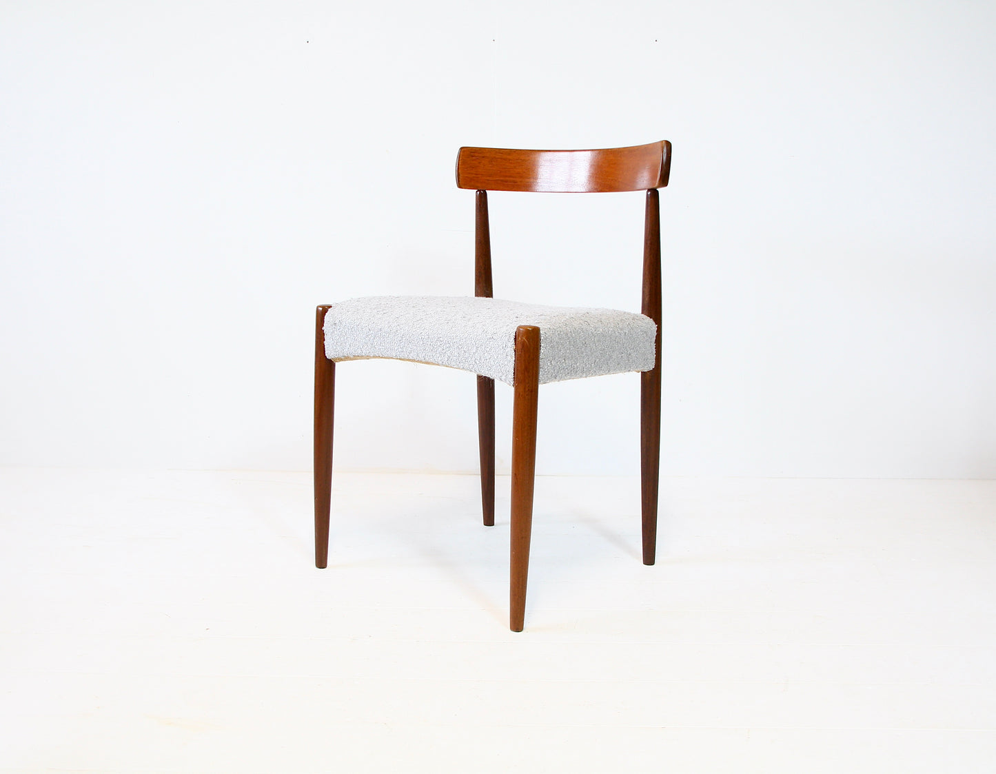 Vintage Chair by Arne Hovmand Olsen - Teak & Boucle