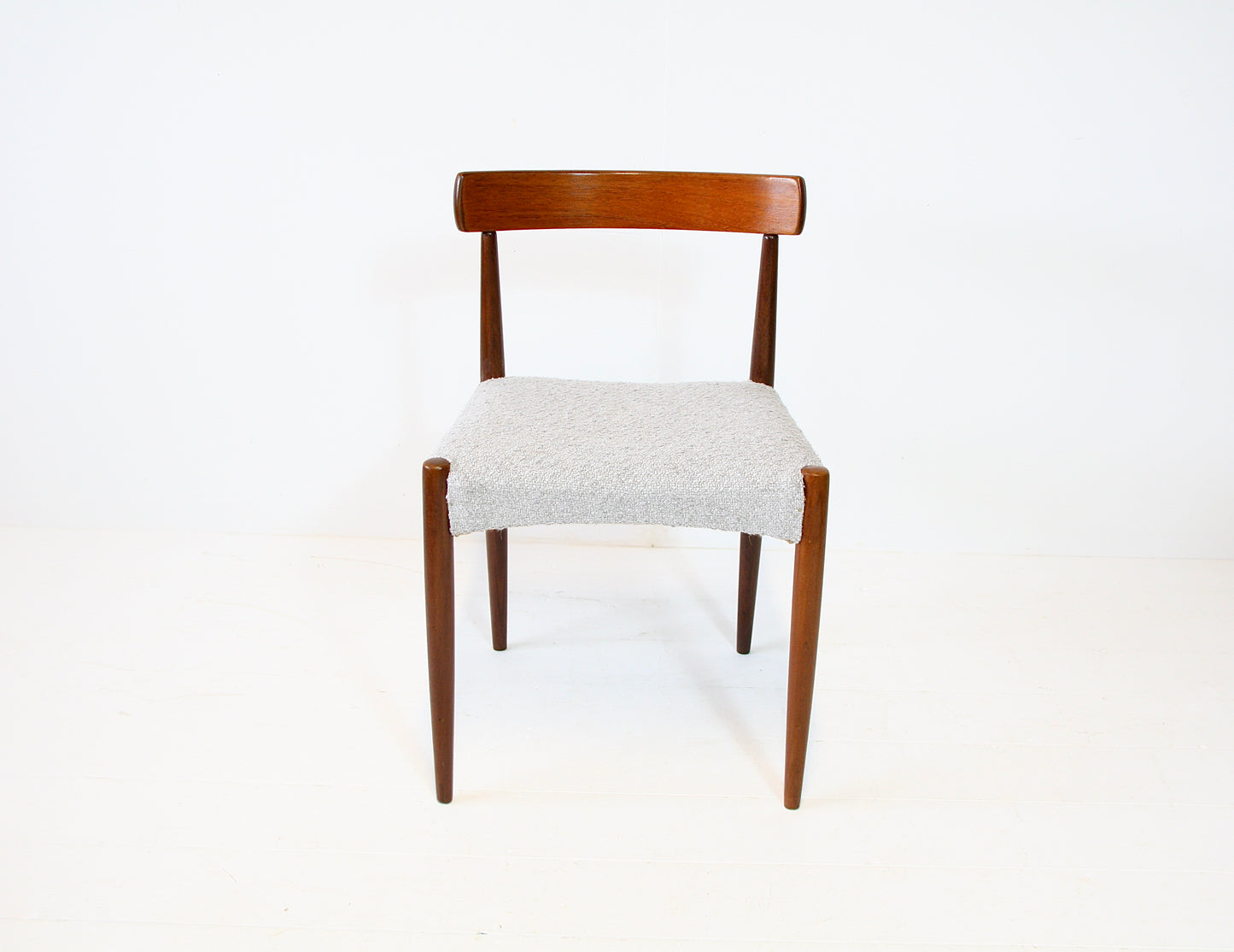 Vintage Chair by Arne Hovmand Olsen - Teak & Boucle