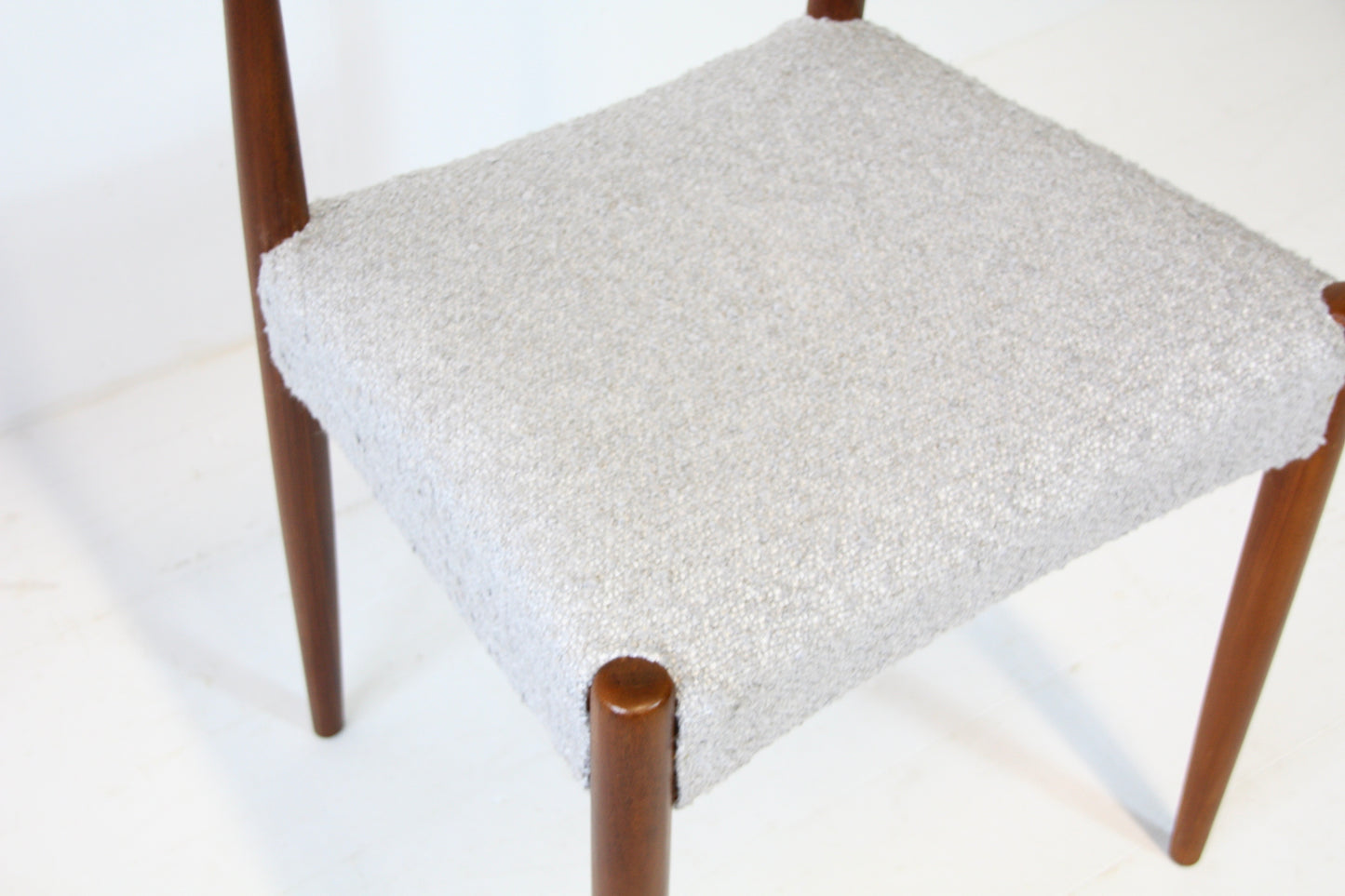 Vintage Chair by Arne Hovmand Olsen - Teak & Boucle