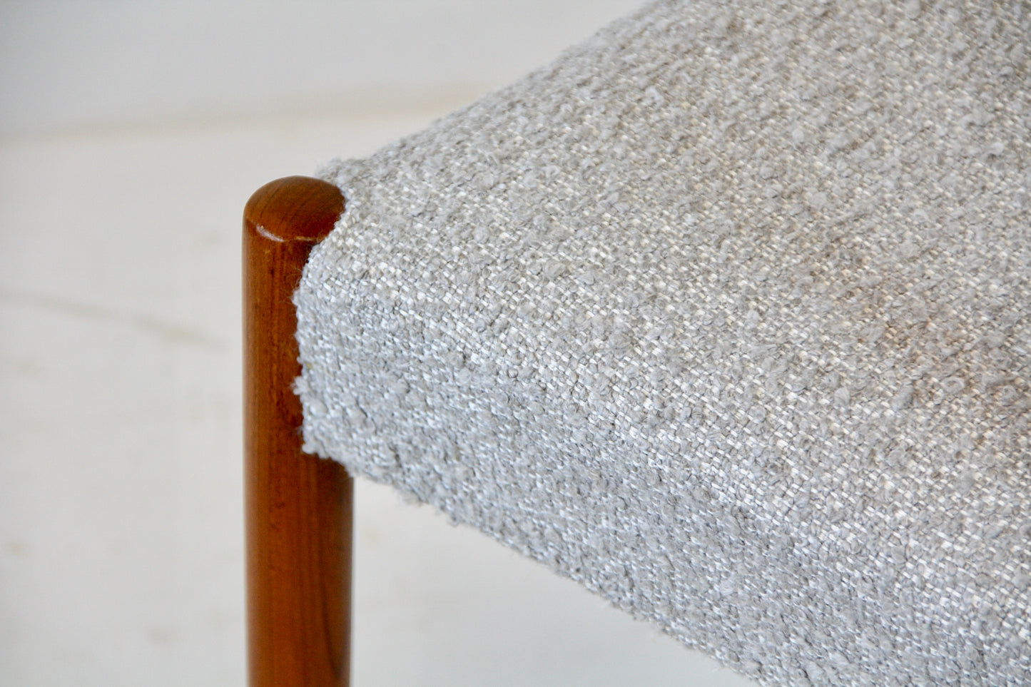 Vintage Chair by Arne Hovmand Olsen - Teak & Boucle