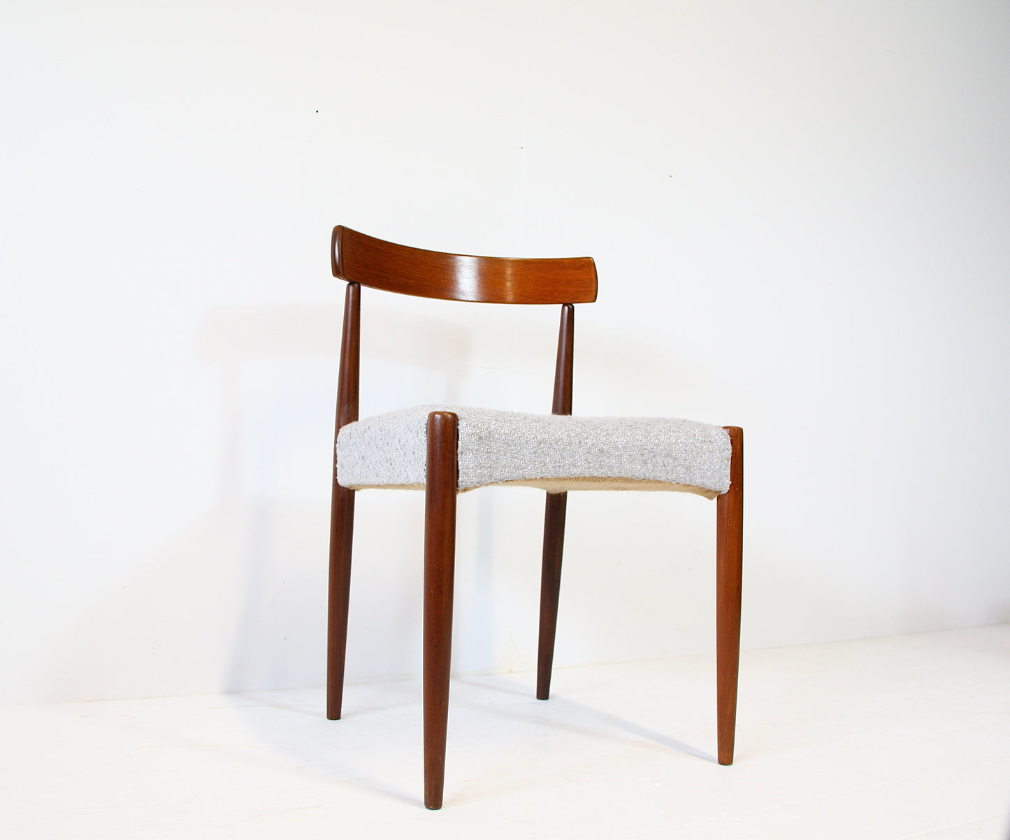 Vintage Chair by Arne Hovmand Olsen - Teak & Boucle