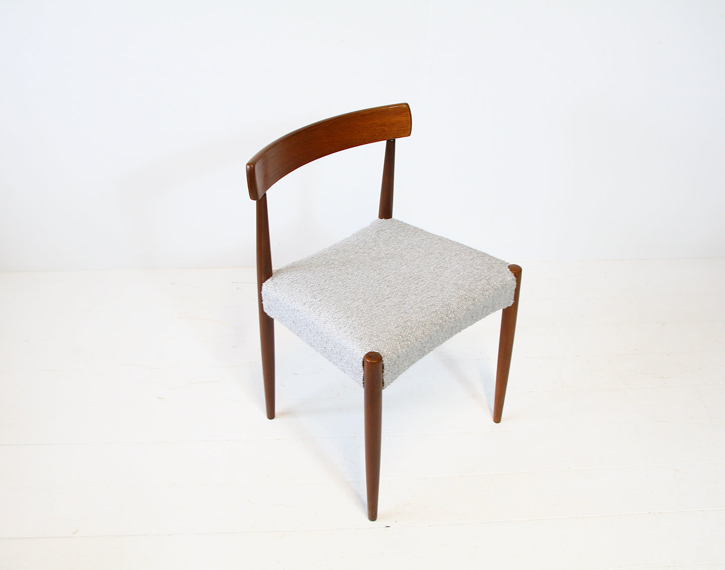 Vintage Chair by Arne Hovmand Olsen - Teak & Boucle