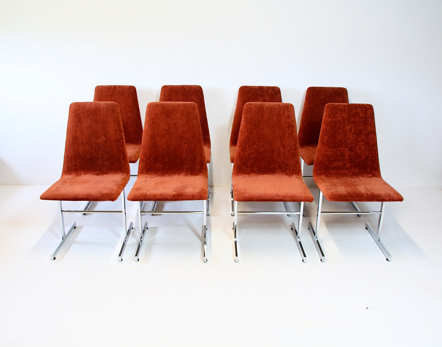SOLD - 8 Vintage Lisse Dining Chairs by Tim Bates for Pieff 1970s