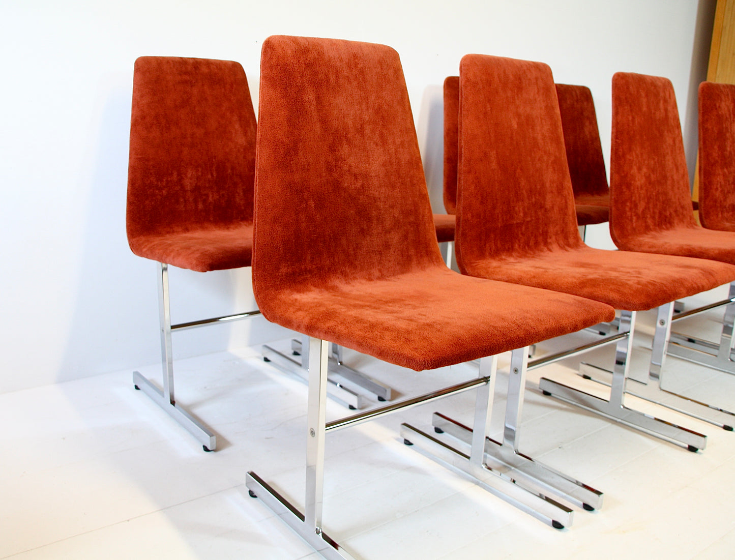 SOLD - 8 Vintage Lisse Dining Chairs by Tim Bates for Pieff 1970s