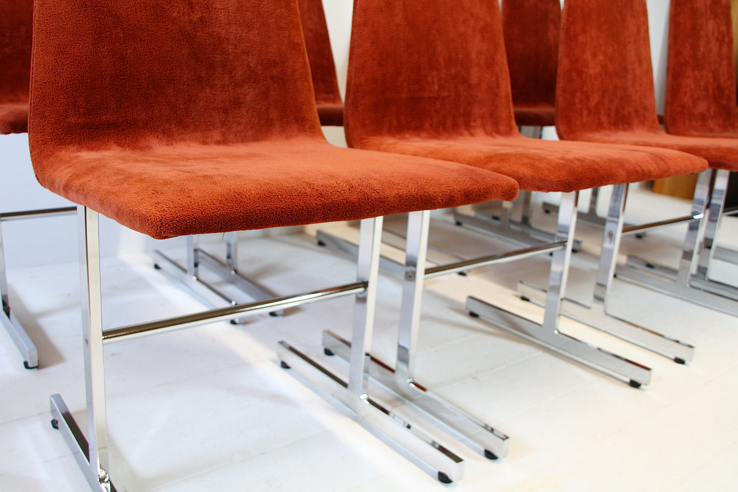 SOLD - 8 Vintage Lisse Dining Chairs by Tim Bates for Pieff 1970s