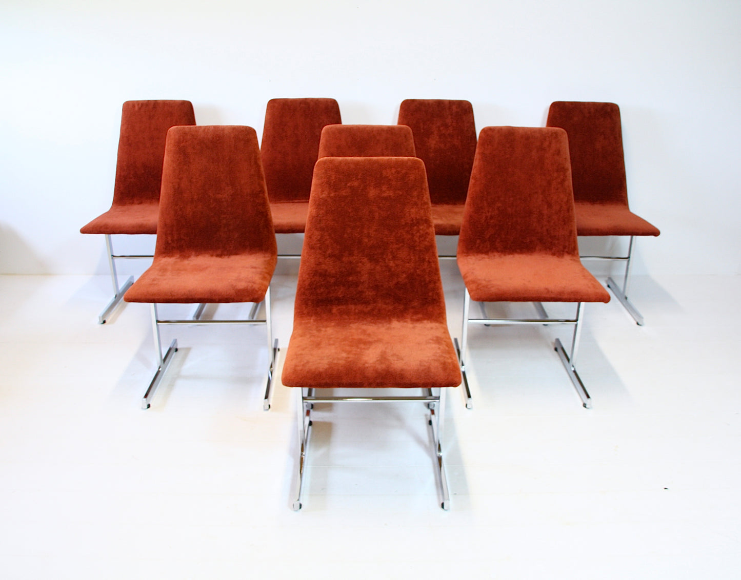 SOLD - 8 Vintage Lisse Dining Chairs by Tim Bates for Pieff 1970s