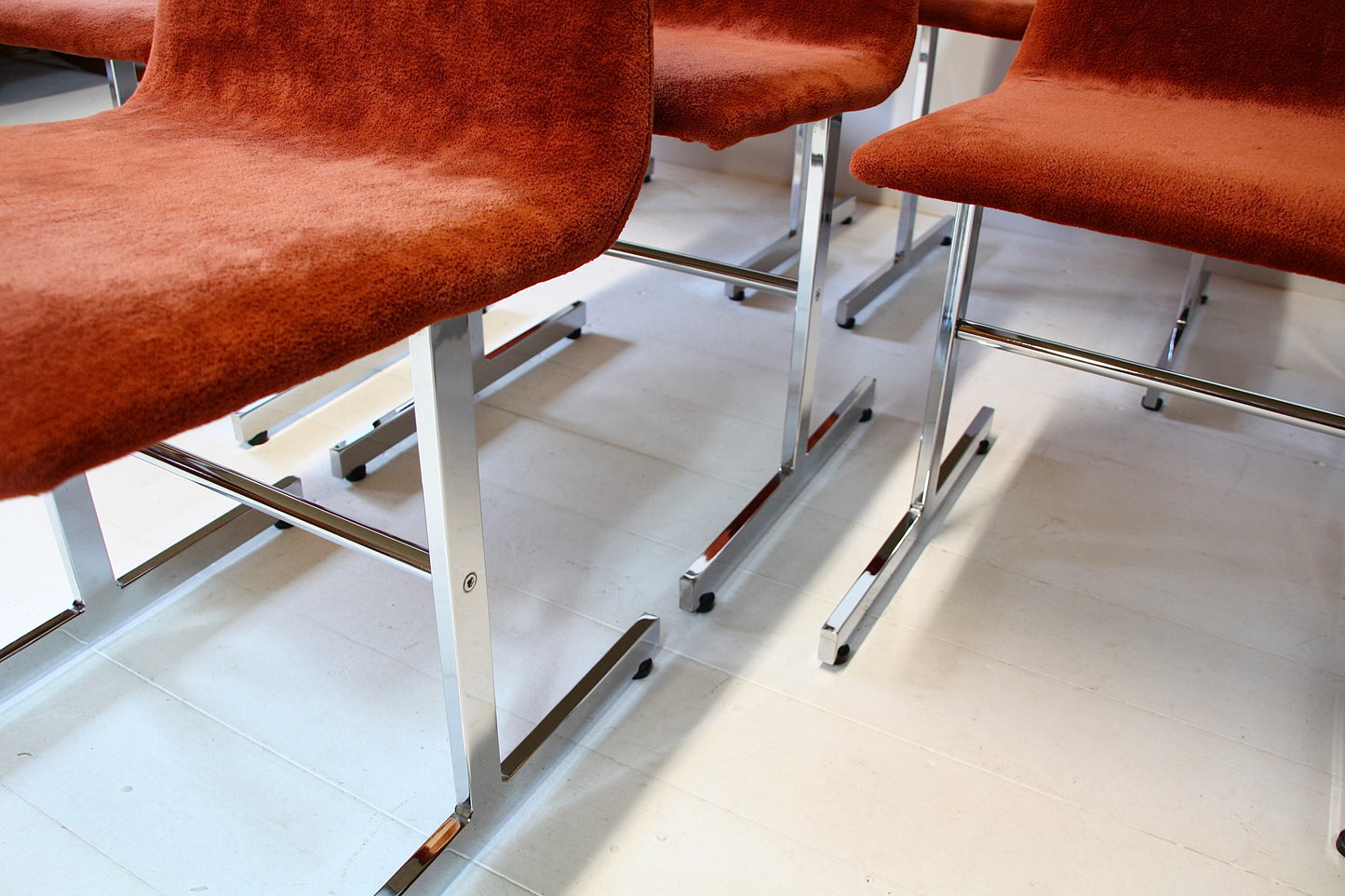 SOLD - 8 Vintage Lisse Dining Chairs by Tim Bates for Pieff 1970s