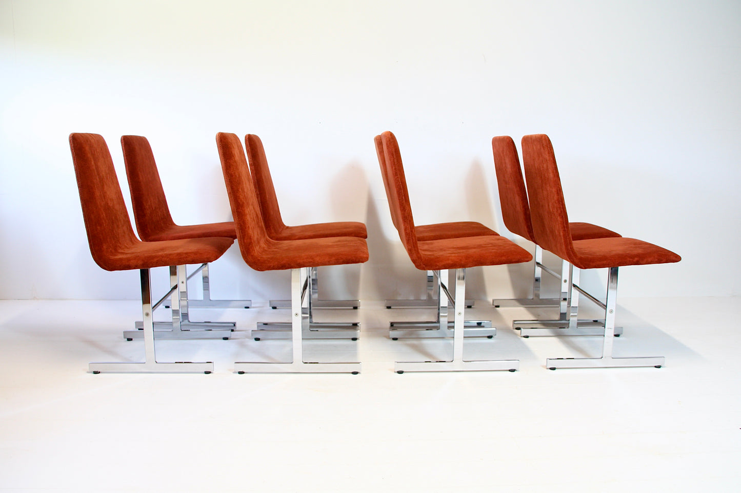 SOLD - 8 Vintage Lisse Dining Chairs by Tim Bates for Pieff 1970s