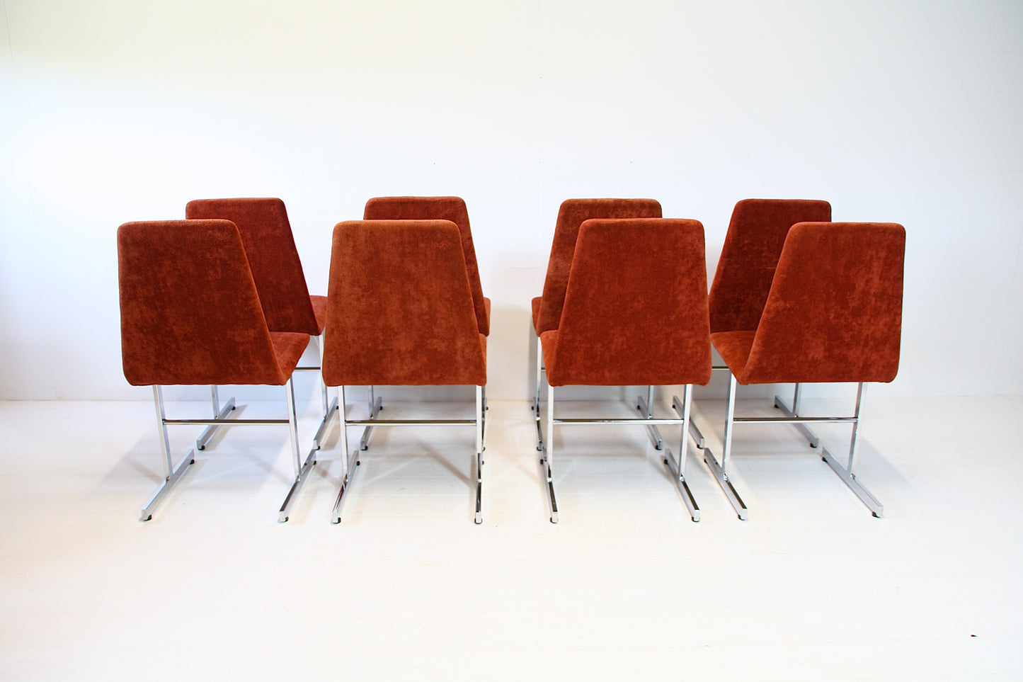SOLD - 8 Vintage Lisse Dining Chairs by Tim Bates for Pieff 1970s