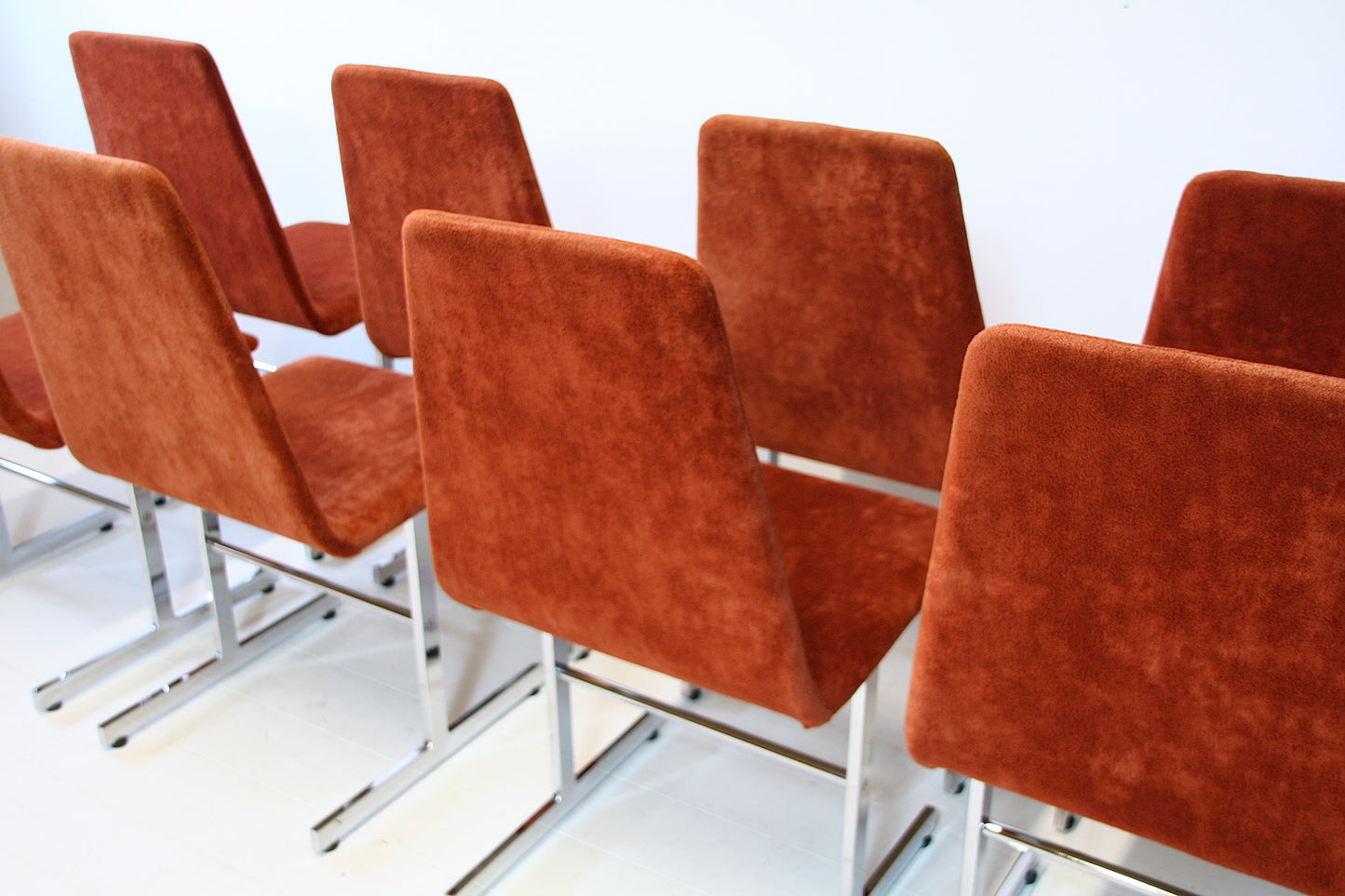 SOLD - 8 Vintage Lisse Dining Chairs by Tim Bates for Pieff 1970s