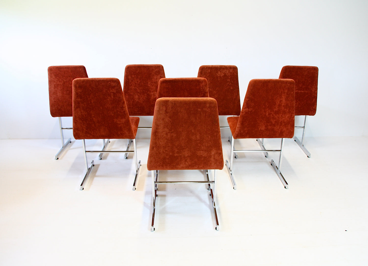 SOLD - 8 Vintage Lisse Dining Chairs by Tim Bates for Pieff 1970s